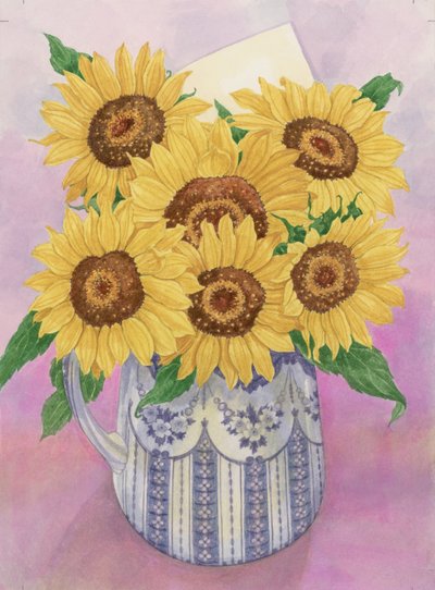 Sunflowers, 1998 by Linda Benton